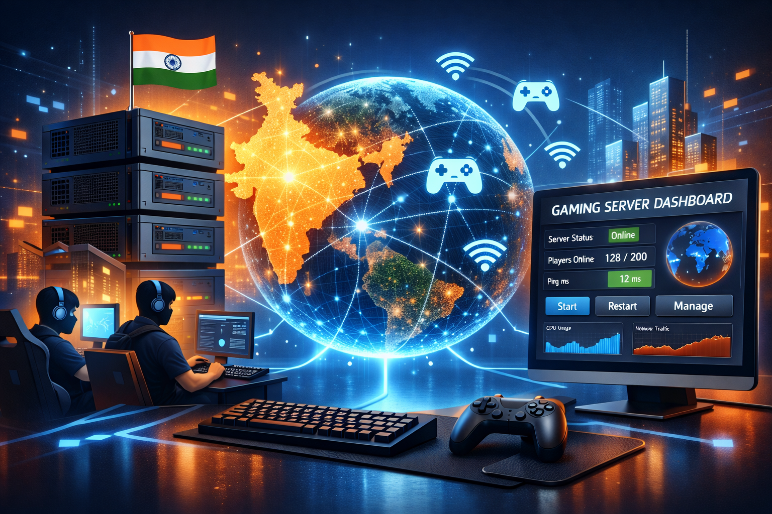 gaming server hosting india with high performance servers 