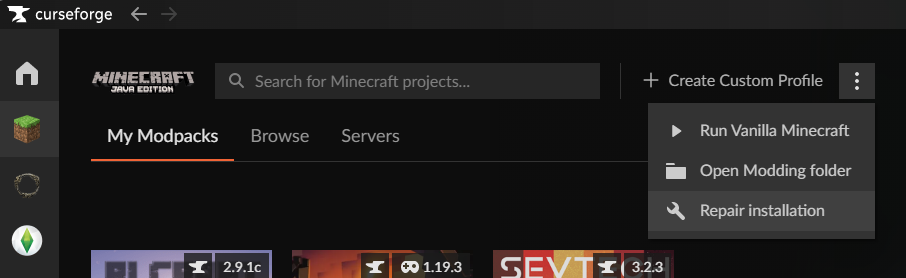Troubleshooting Tips How to play CurseForge modpacks with friends