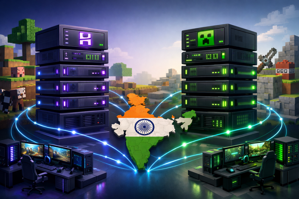 hostinger vs giganodes comparison for minecraft and vps hosting in india