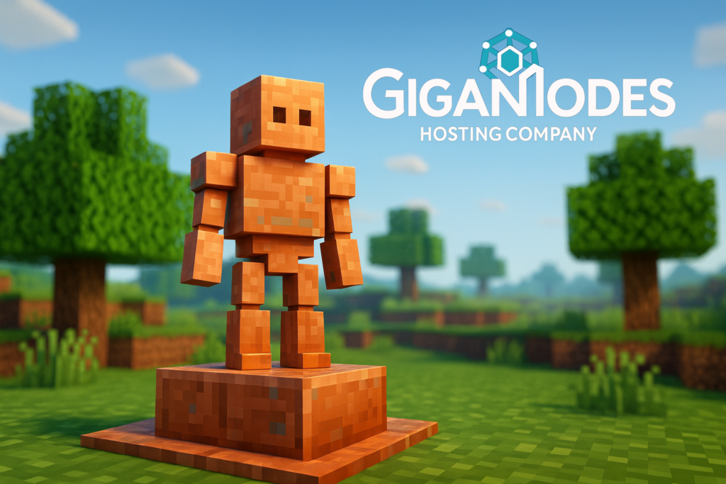 How To Make A Copper Golem In Minecraft tutorial build