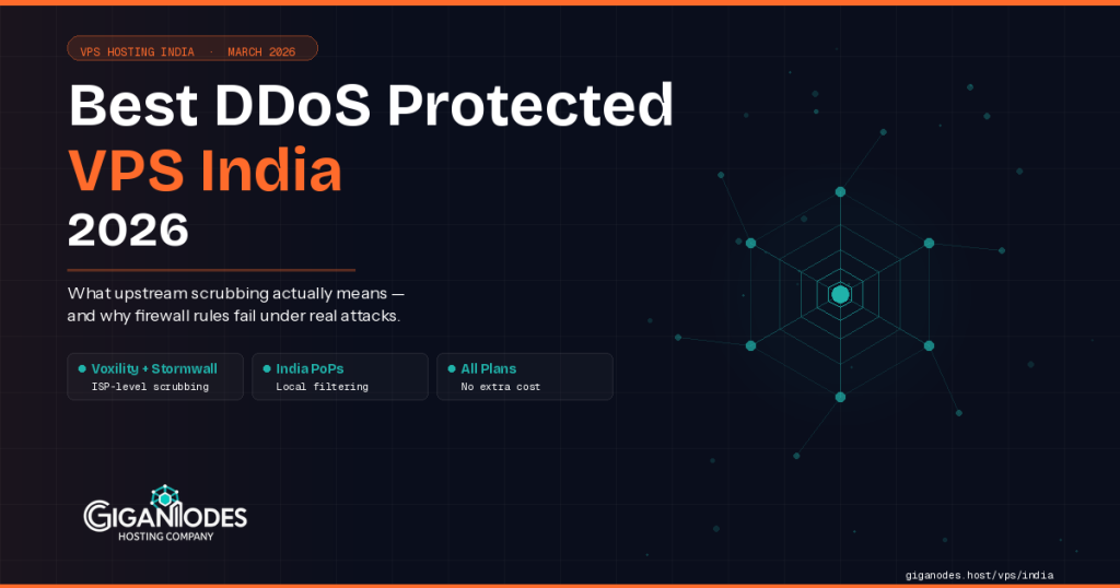 Best DDoS Protected VPS India 2026 — ISP-level upstream scrubbing via Voxility and Stormwall | GigaNodes